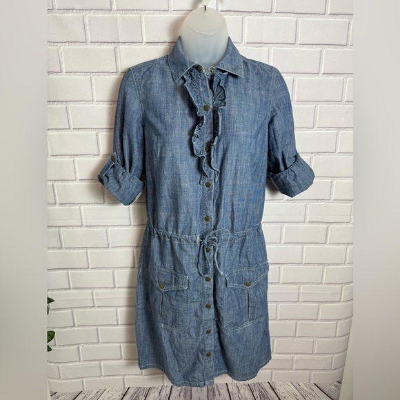 TOMMY HILFIGER Denim Button-Up Dress/size S - Picture 8 of 11